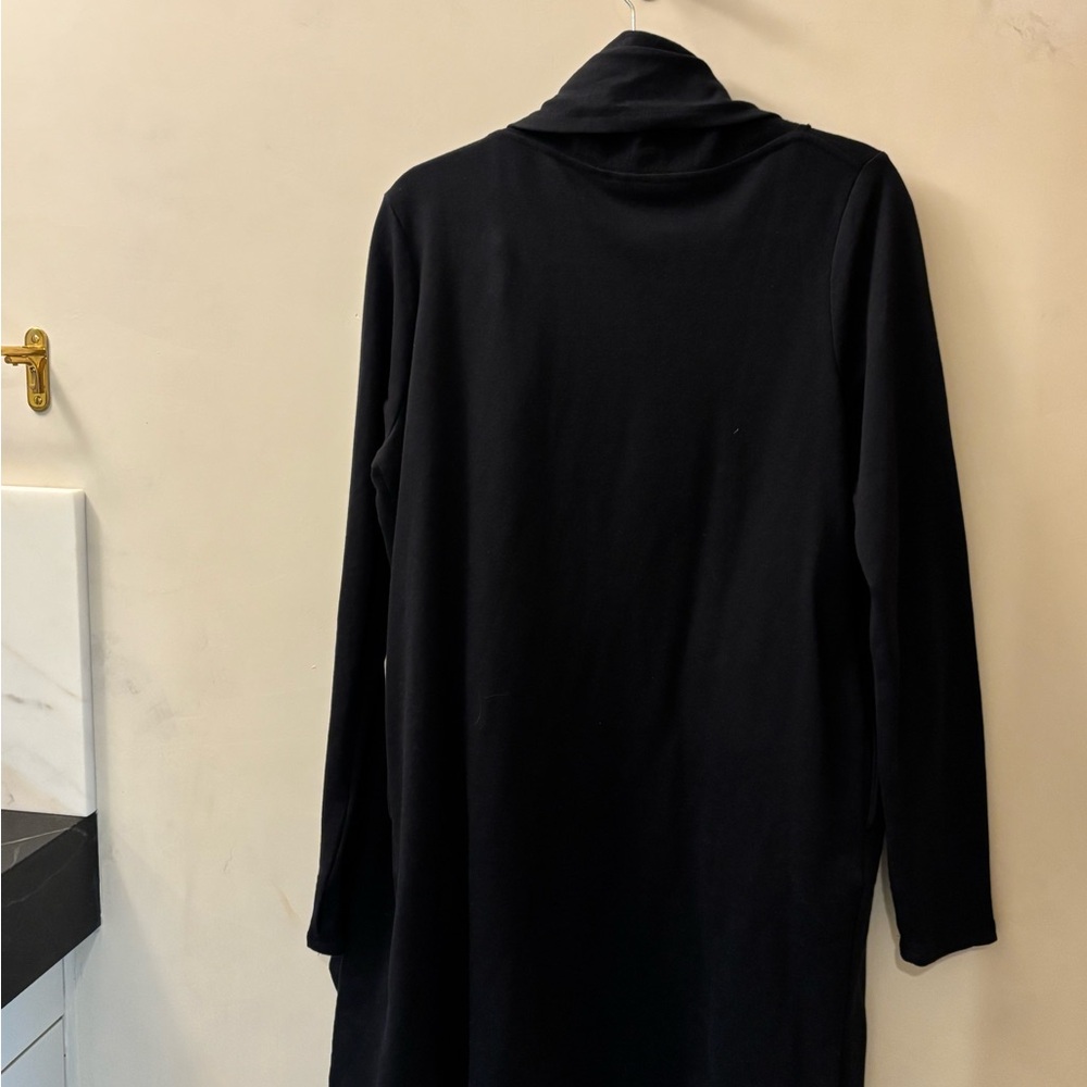 Black Long Sleeve Sweatshirt Jacket